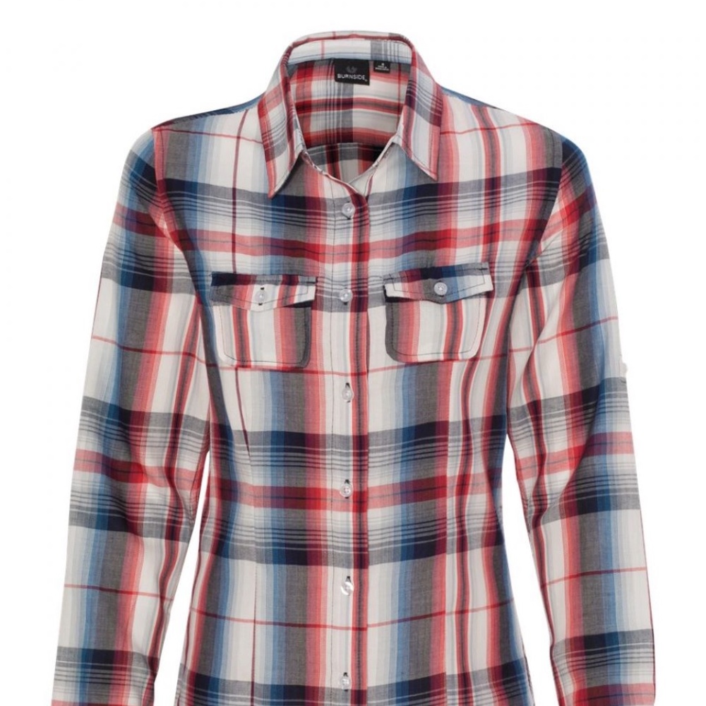 WOMEN'S LONG SLEEVE PLAID SHIRT BOUTIQUE